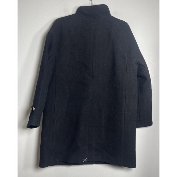 J.CREW Toscana Coat Italian Stadium Cloth Wool Blend 6 Black NEW Jacket CE180 - Picture 6 of 14